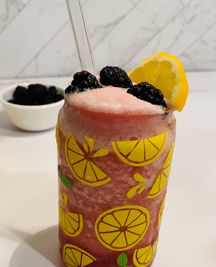 Spiked Blackberry Frozen Lemonade 