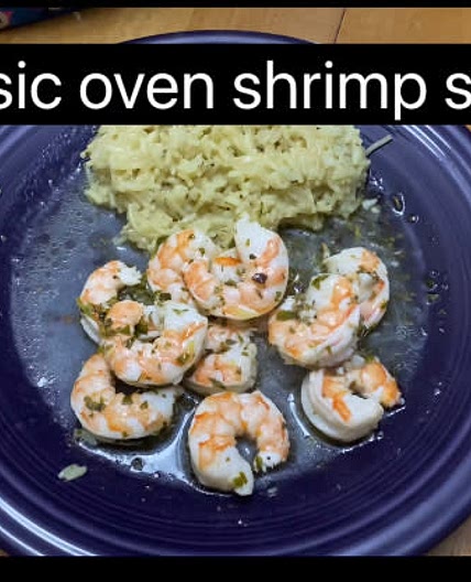 Oven shrimp scampi 