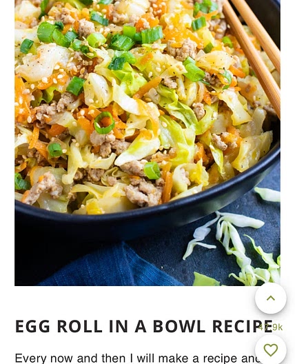 Egg Roll in a Bowl