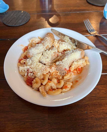 Instapot Tomato Macaroni with sausages