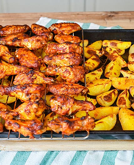 Marinated Chicken Wings & Potatoes