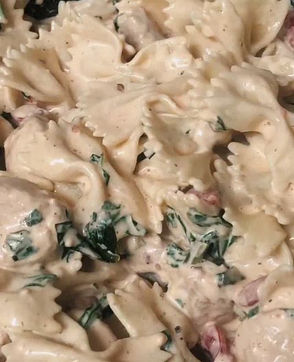  Bow tie chicken pasta 