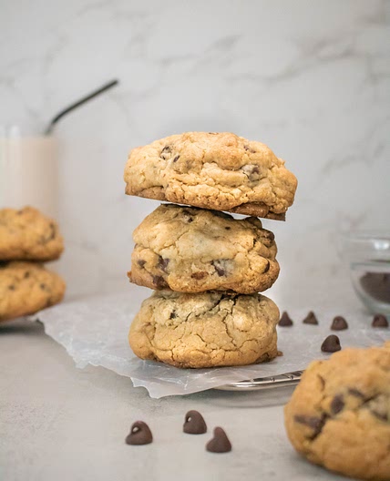 Chubby Chocolate Chip Walnut Cookies