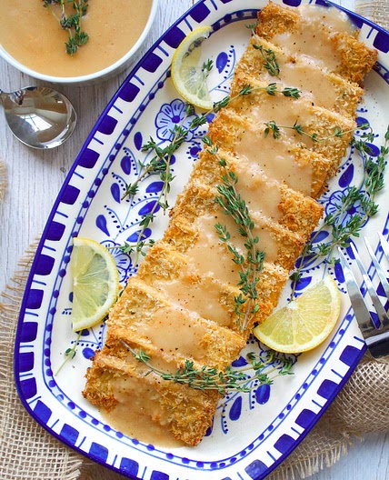 Tofu Cutlets with Gravy