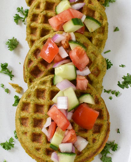 Waffled Falafel Heneins