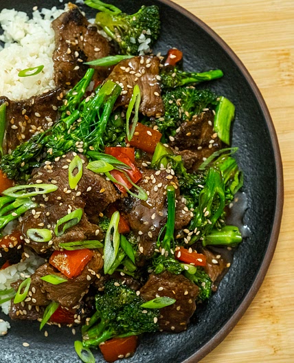 No Sugar Ginger Beef & Broccoli