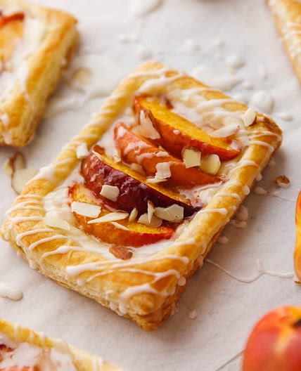Puff Pastry Peach Danish