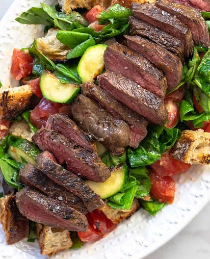 steak & salad