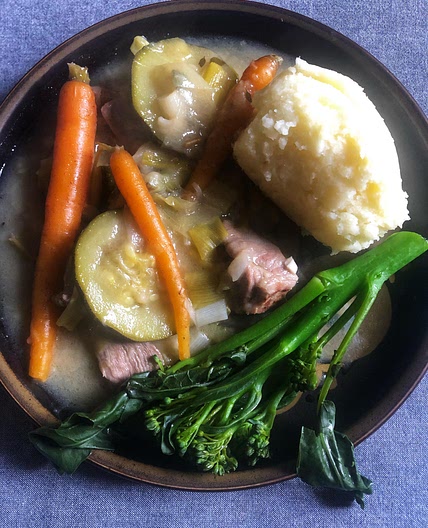 Falklands Islands Lamb Casserole with seasonal vegetables