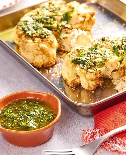 Chimichurri Cauliflower Steaks