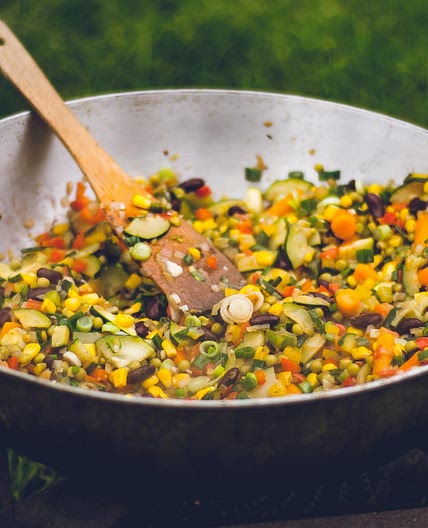 Stir Fry Vegetables by Joyoung Automatic Cooker