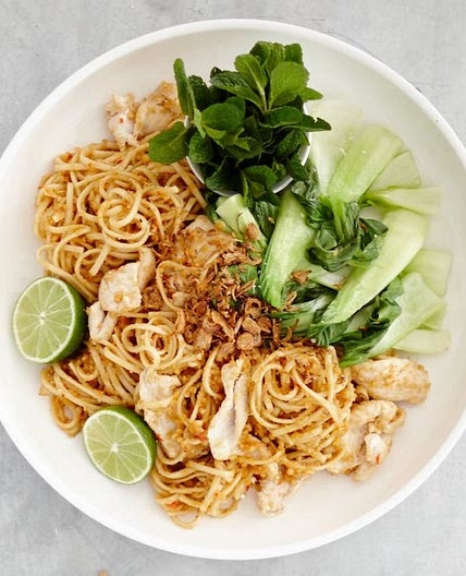 Thermomix Peanut Chicken Noodles Recipe | alyce alexandra