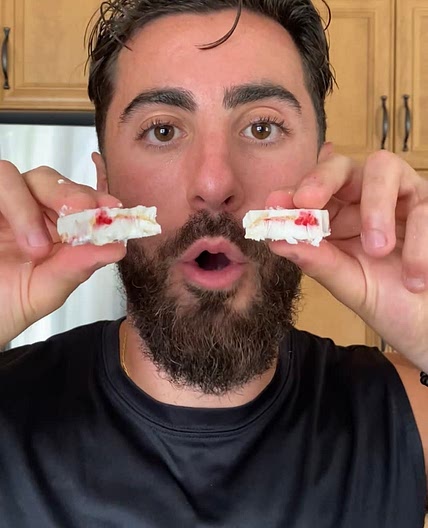 3-Ingredient Peanut Butter Jelly FroYo Bites