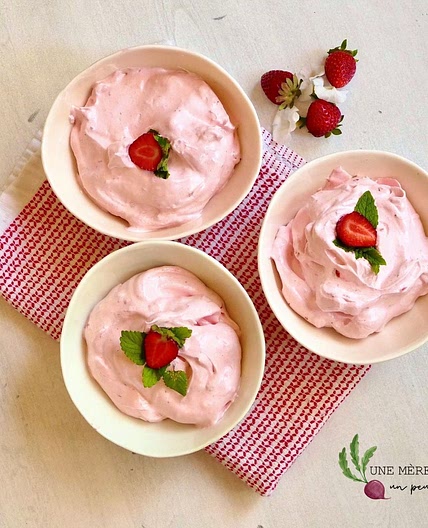 Mousse aux fraises de grand-maman Arsélia