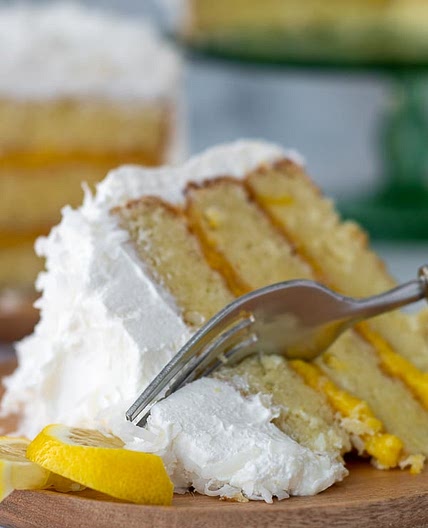 Coconut Lemon Curd Cake (Cake Mix or Gluten-Free Option)