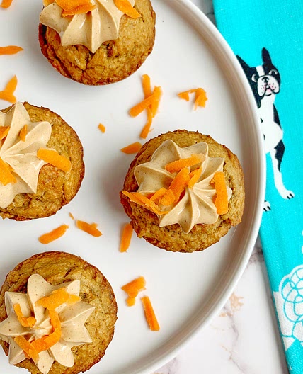 Peanut Butter Carrot Pupcakes