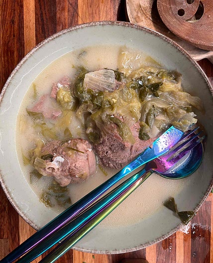 Lamb fricassee