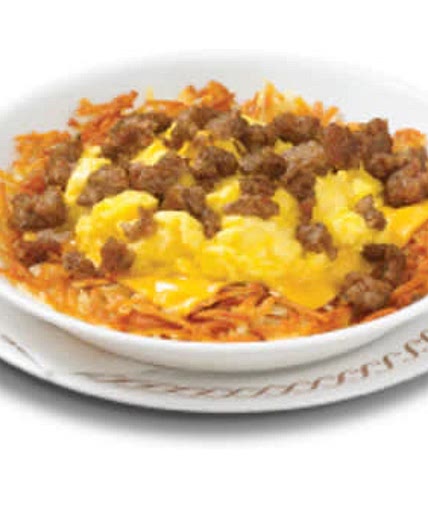 Sausage hash brown bowl Waffle House 