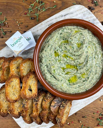 Aubergine and Boursin Dip