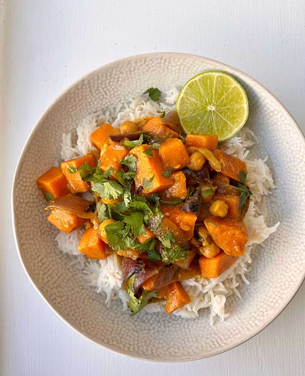 Satay Sweet Potato Curry