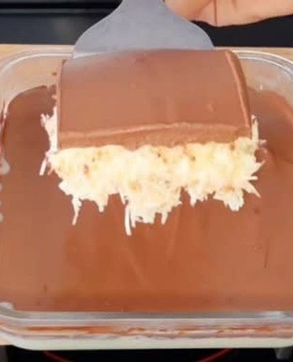 Coconut chocolate squares