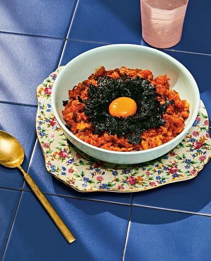 Eric’s Kimchi Fried Rice with Egg Yolk