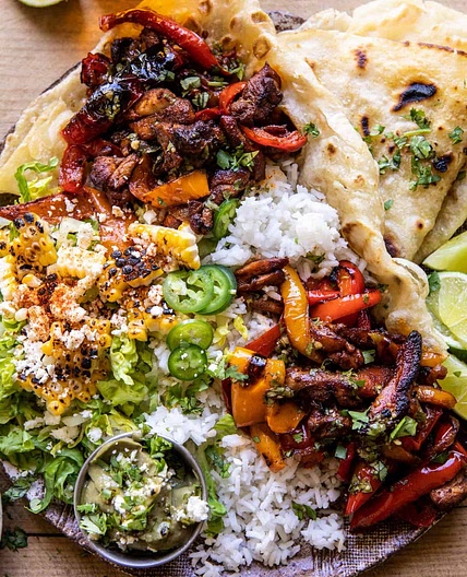 Chicken Fajita Tortilla Bowls