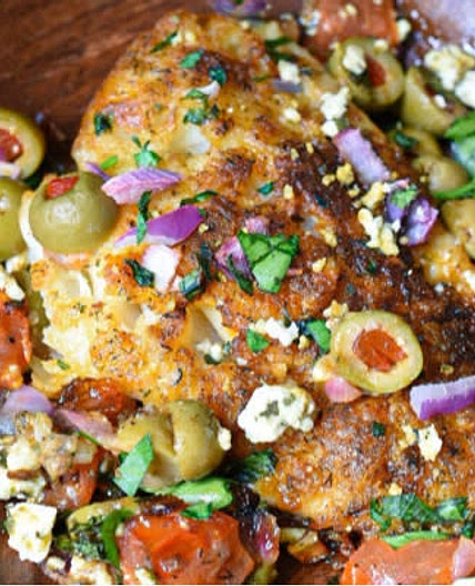 Mediterranean Baked Cod