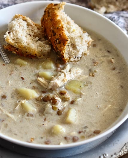 Instant Pot Chicken Lentil Soup