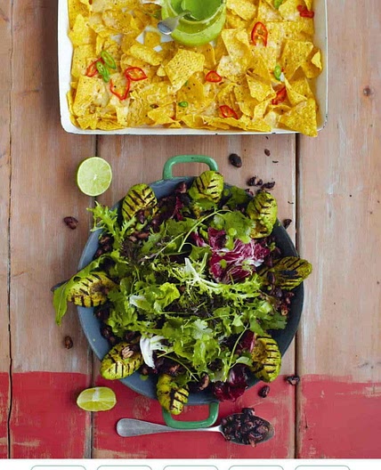 MEXICAN SALAD CHARRED AVO & POPCORN BEANS