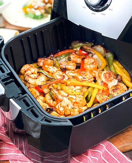 Air Fryer Shrimp Fajitas