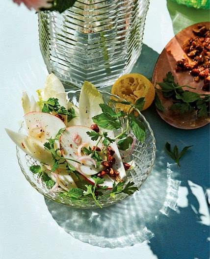 Apple and Endive Salad with Parsley and Salted Almonds