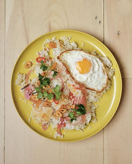 Salt-and-Pepper Crispy Rice with Garlic-Fried Eggs