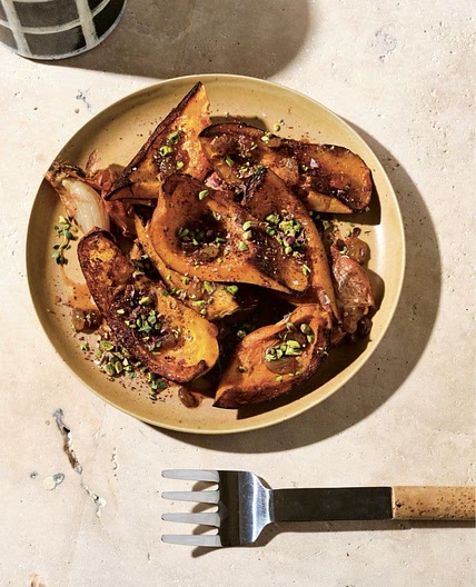 Sweet-and-Sour Caramelized Squash with Pistachio Za’atar