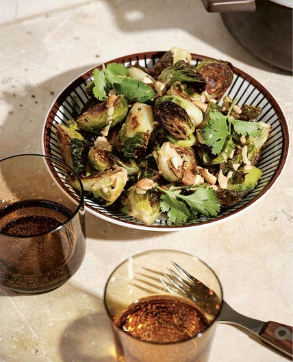 Charred Brussels Sprouts with Creamy Nuoc Cham