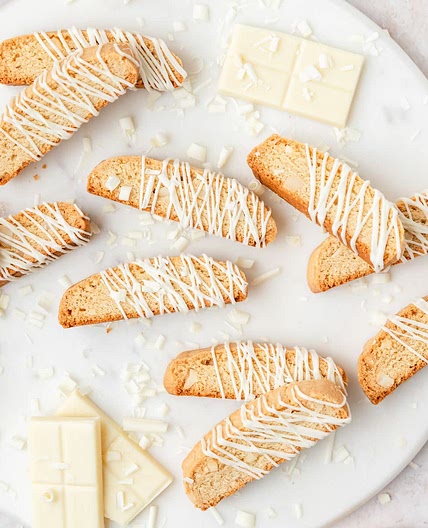 White Chocolate Macadamia Biscotti