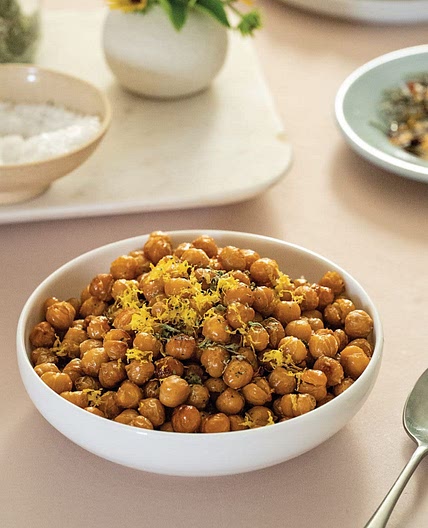 Lemony Fried Chickpeas