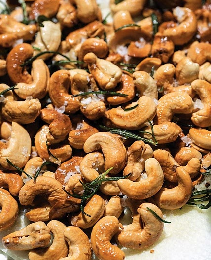 Gently Fried Nuts with Rosemary