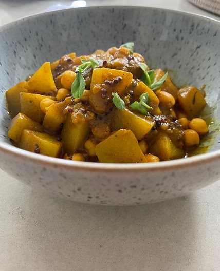 Jamaican chocho  (chayote) curry