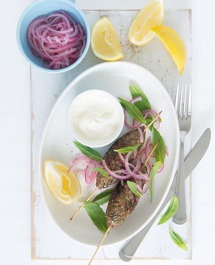 Beef Koftas with Sweet Onions
