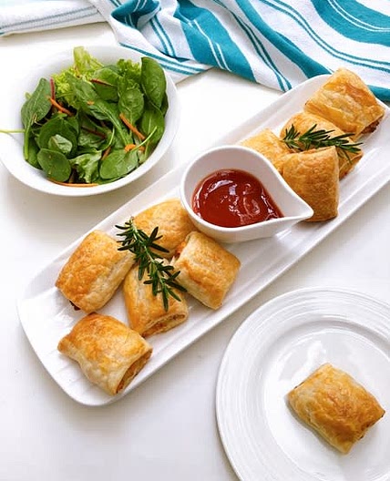 Chicken and Parmesan Sausage Rolls