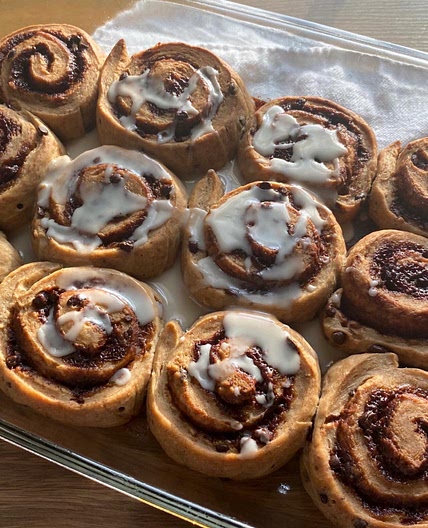 Chocolate Chip Banana Bread Rolls 