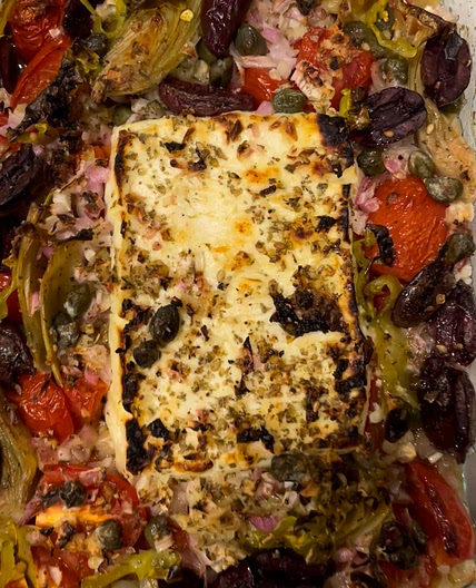 Mediterranean Feta Bake 