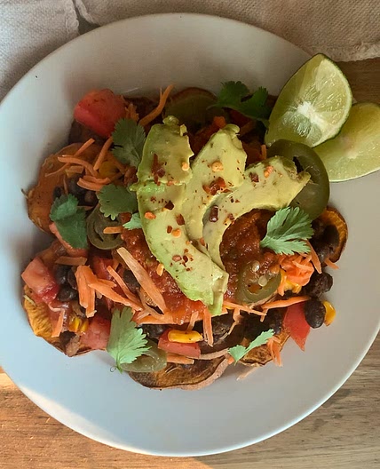 Loaded Sweet Potato Nachos 
