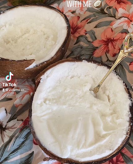 Coconut ice cream