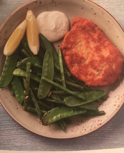 Parmesan crusted pork steaks