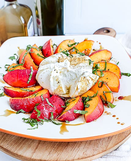 Peach Burrata Salad