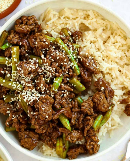 Sticky Beef Mince Stir Fry