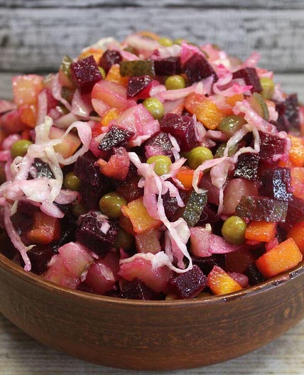 Sweet and salty vinaigrette with sauerkraut on We Heart It