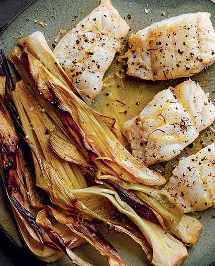 Caramelized Leeks & Braised Cod | The Splendid Table